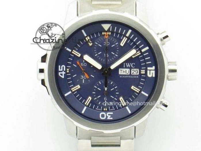 MIROTIME 0209 Da Vinci IW356601 SS TW 1:1 Best Edition Blue Dial On Black Leather Strap A Durable 7239